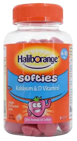 Haliborange Kalsiyum ve D vitamini çilek aromalı çiğnenebilir tabletler – Kemik sağlığını destekleyen vitamin takviyesi